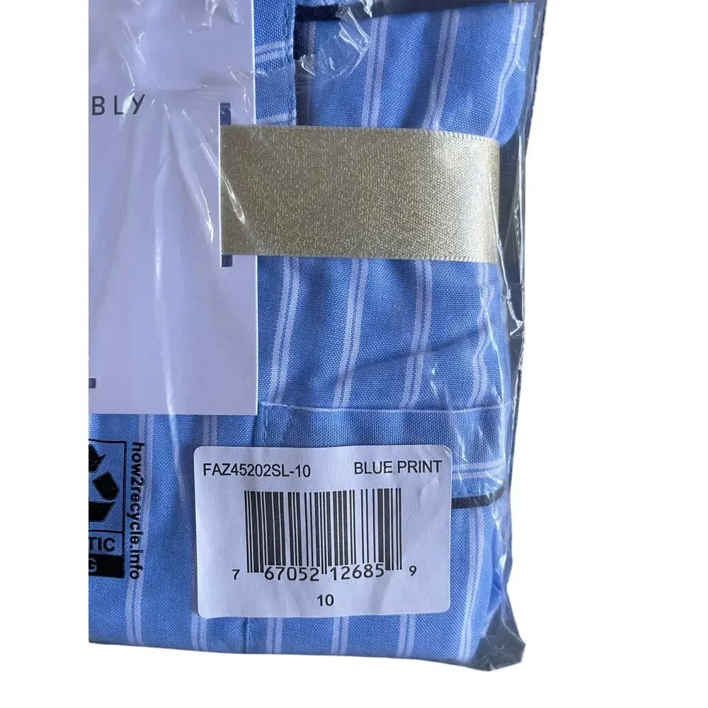 Kids 100% Cotton Blue Stripe Pajama Set Unisex Size 10
